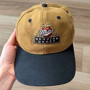 Miller Genuine Draft Beer 1990’s Vintage SnapBack Hat